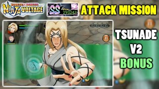 BYAKUGOU!! TSUNADE V2 BONUS ATTACK MISSION GAMEPLAY - NARUTO X BORUTO NINJA VOLTAGE