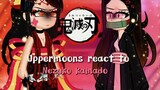 🌙👹Uppermoons react to Nezuko🌸♡/Daki vs Nezuko/*demon tanjiro spoiler⚠️*