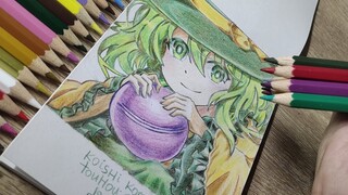 Drawing Koishi Komeiji From Touhou Project