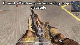 6 most effective guns according to your playstyle in Season 1