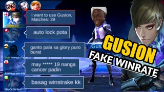 GUSION PRANK | FAKE WINRATE | Picking palang TRASHTALK NA | MLBB