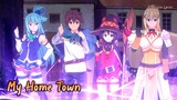 『Lyrics AMV』 KonoSuba Movie: Kurenai Densetsu ED Full - My Home Town / Aqua, Megumin & Darkness