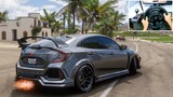 Honda Civic Type R | Forza Horizon 5 | Thrustmaster T300RS gameplay