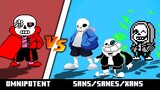 Omnipotent vs. Sans| Sanes | Xans | Minecraft Battle | (AWESOME BATTLE)