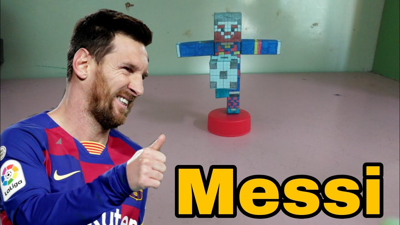 13 làm mô hình Messi bằng giấy || Minecraft || LĐV - Bilibili
