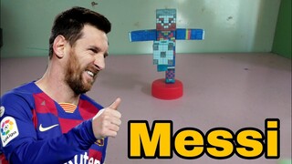 #13 làm mô hình Messi bằng giấy || Minecraft || LĐV