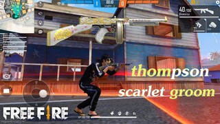 Free Fire - thompson scarlet groom เทาจัด