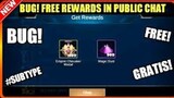 BUG FREE 999 REWARDS IN PUBLIC CHAT DO THIS WHILE NOT FIX IT - MOBILE LEGENDS: BANG BANG!