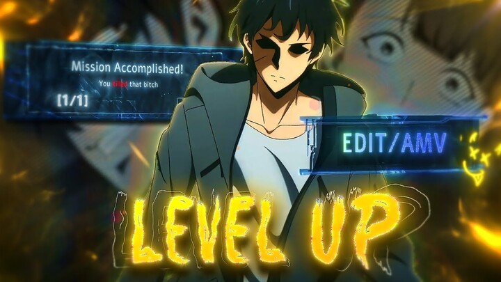 Solo Leveling " Sung Jin-Woo"😱 - Level UP [Edit/AMV] 4K