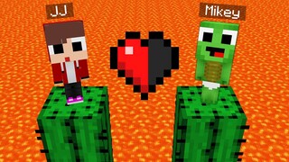 Baby Mikey & Baby JJ, but With Only Half a Heart in Minecraft Challenge (Maizen Mazien Mizen)