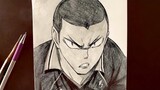 How To Draw Tanaka Ryunosuke From Haikyuu (Tutorial) #drawing #anime #haikyuu #subscribe #share