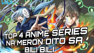 TOP 4 ANIME NA MAPAPANUOD DITO SA BILI BILI