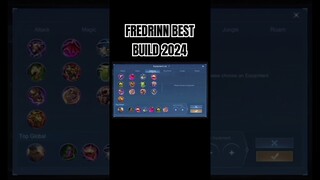Fredrinn Best Build 2024 #shorts #mlbb