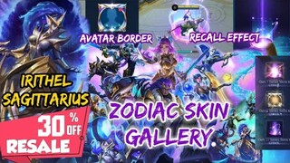 IRITHEL SAGITTARIUS RESALE AND ZODIAC SKIN SERIES GALLERY | ZODIAC AVATAR BORDER AND RECALL EFFECTS