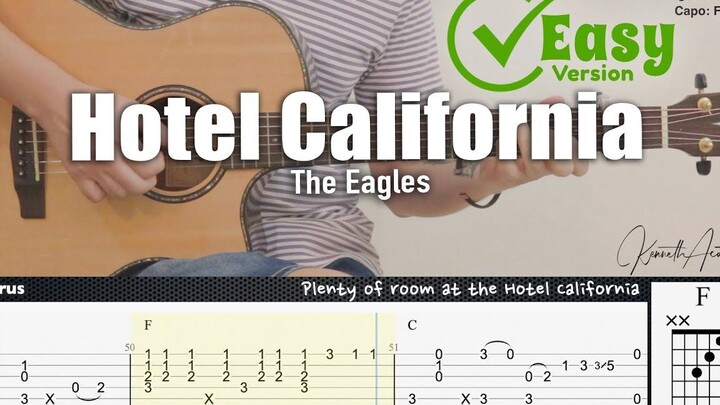 【简单版】不得不学的经典之作《Hotel California》，你不会还没开始吧～