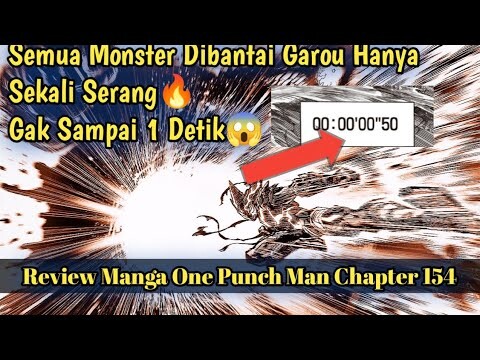 Kecepatan Garou Awakend | Manga One Punch Man Chapter 154 Bahasa Indonesia