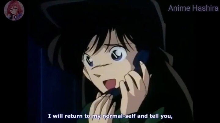 Conan promise that he will return to his normal body and tell Ran about his true feeling