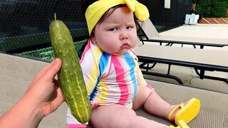 Video Lucu Bikin Ngakak Terbaru: Reaksi bayi lucu terhadap makanan / Bayi Lucu