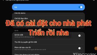 cách để bật chế độ dành cho nhà phát triển