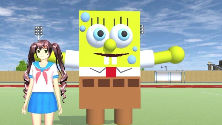Simulator Kampus Sakura: Spongebob Squarepants hadir di Kota Sakura? Rubah mengajarimu cara memanggi