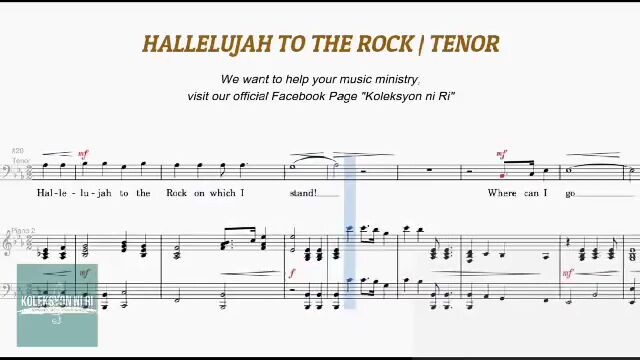 HALLELUJAH TO THE ROCK (TENOR)