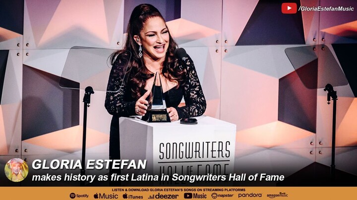 Gloria Estefan makes history as first Latina in Songwriters Hall of Fame