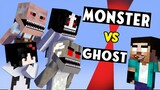 MONSTER VS GHOST - WHO IS THE STRONGEST ( SLAP KING CHALLENGE ) - FUNNY MINECRAFT ANIMATION