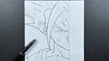 Anime sketch | how to draw gohan ssj2 - step-by-step