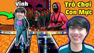 Vinh THỬ Trò Chơi Nhảy Cầu Kính Trong SQUID GAME Của TRÒ CHƠI CON MỰC Trong Minecraft ( Tập 3 )