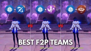 Best F2P Teams for Yelan !! Taser , MonoHydro or National?? [ Genshin Impact ]