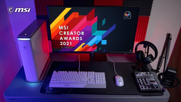 MADE FOR CONTENT CREATORS MSI P100X DESKTOP AND PS321URV MONITOR 🔥