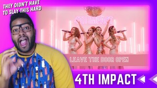 SINGER REACTS to 4th Impact covering Leave the Door Open | REACTION