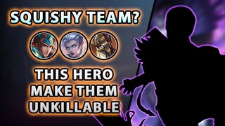 Squishy Team? Then Use This Hero To Make Them Super Tanky | Mobile Legends