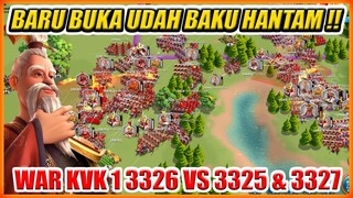 BARU BUKA UDAH BAKU HANTAM !! 3326 VS 3325 DAN 3327 WAR KVK 1 !!