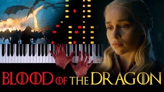 Game of Thrones - Blood of the Dragon - Piano|Synthesia