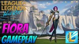 Fiora Gameplay - LoL Wild Rift (Closed Beta)