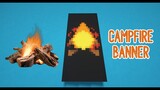 Banner design ideas: How to make a CAMPFIRE banner in minecraft!