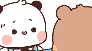 熊猫一二布布（给布布理个发）