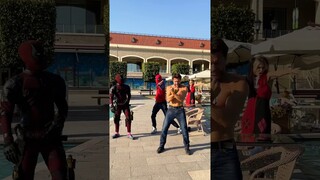 Deadpool Wolverine and Spider-man Dance #deadpool3 #deadpool #wolverine #spiderman #dance