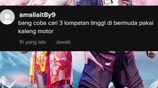 TANTANGAN FREE FIRE LOMPATAN TERTINGGI KALENG MOTOR BERMUDA #FF #freefire