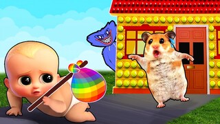 Please Come Back Home, Boss Baby! - Pop It Cartoon Hamster by Life Of Pets Hamham