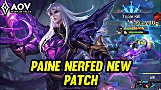 AOV : PAINE GAMEPLAY | PAINE NERFED NEW PATCH - ARENA OF VALOR LIÊNQUÂNMOBILE ROV