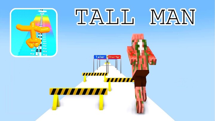 Monster School : TALL MAN RUN CHALLENGE - Minecraft Animation