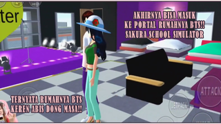 AKHIRNYA BISA TEMBUS PORTAR RUMAH BTS!! RUMAHNYA KEREN BANGET!! SAKURA SCHOOL SIMULATOR