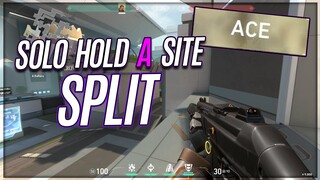 HOW TO SOLO HOLD A SITE SPLIT EFFECTIVELY -  Valorant guide to the map split.