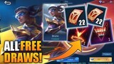 FREE 22 DRAWS in FIRE BOLT EVENT in Mobile Legends (MLBB)