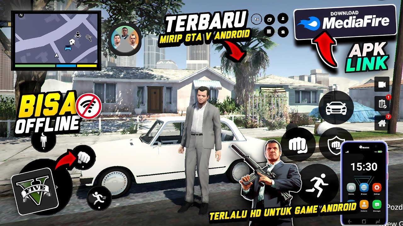 Gta V Mobile Terniat ! Game Gta V Fangame Android! Offline & Grafis 99%  Mirip Original - Bilibili