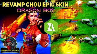 REVAMP CHOU EPIC SKIN - DRAGON BOY SKIN SCRIPT, All Patch, Full Effects, No Bann || MLBB