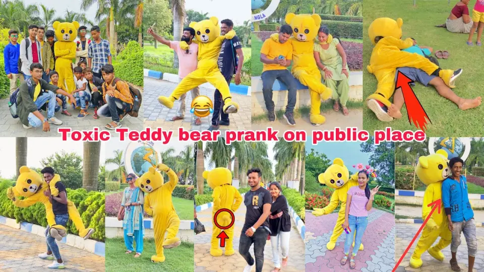 Toxic Teddy bear prank on public place | crazy reaction 😂😂| full funny video | #toxicteddy #funny - Bilibili Toxic Teddy bear prank on public place | crazy reaction 😂😂| full funny video | #toxicteddy #funny - Bilibili