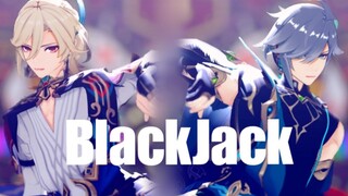 [Genshin Impact MMD/Weihai]-BlackJack-"Đây chỉ là bài hát dành cho kẻ thua cuộc"-//Miao Zhi